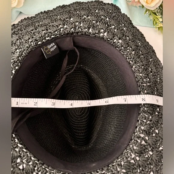 ✨Olive & Pique Black Hat ~ Boho, Western, Festival - Picture 7 of 7